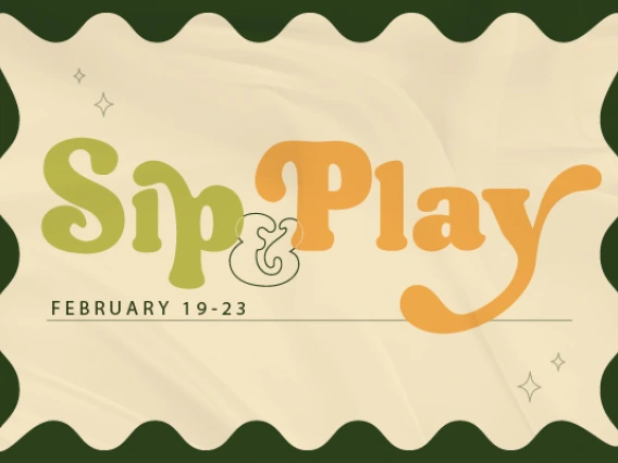 Sip & Play header