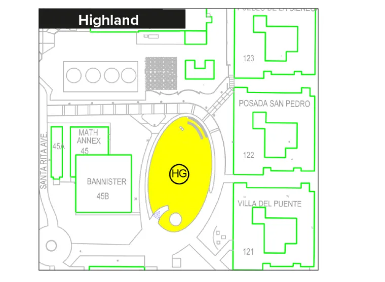 Map of Highland area