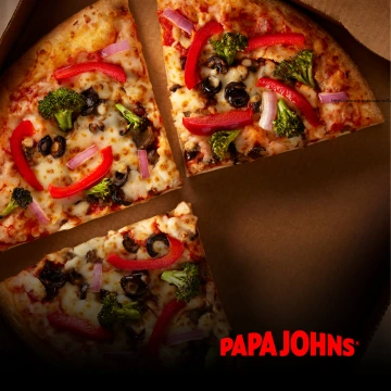 papa johns with logo